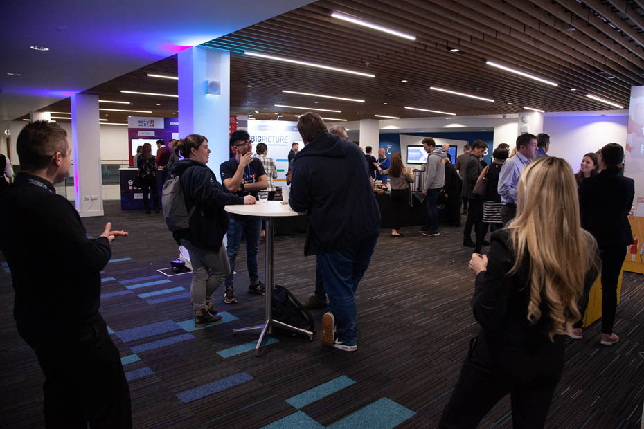 Networking during refreshment break