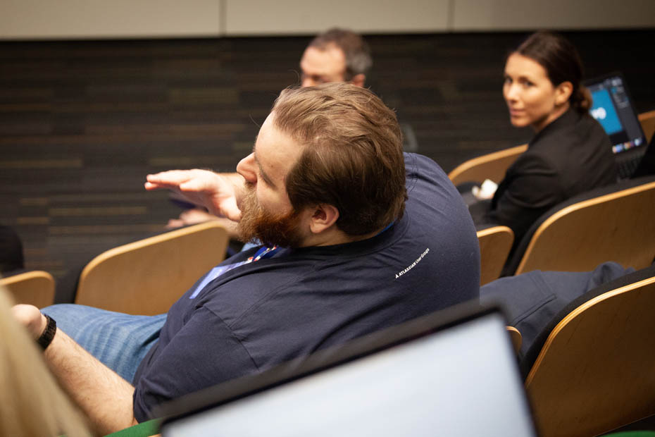 Audience participation at Atlassian in Scotland 2019!