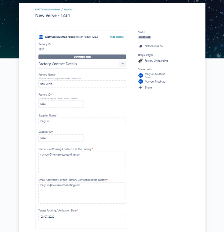 ProForma in action in Jira Service Management